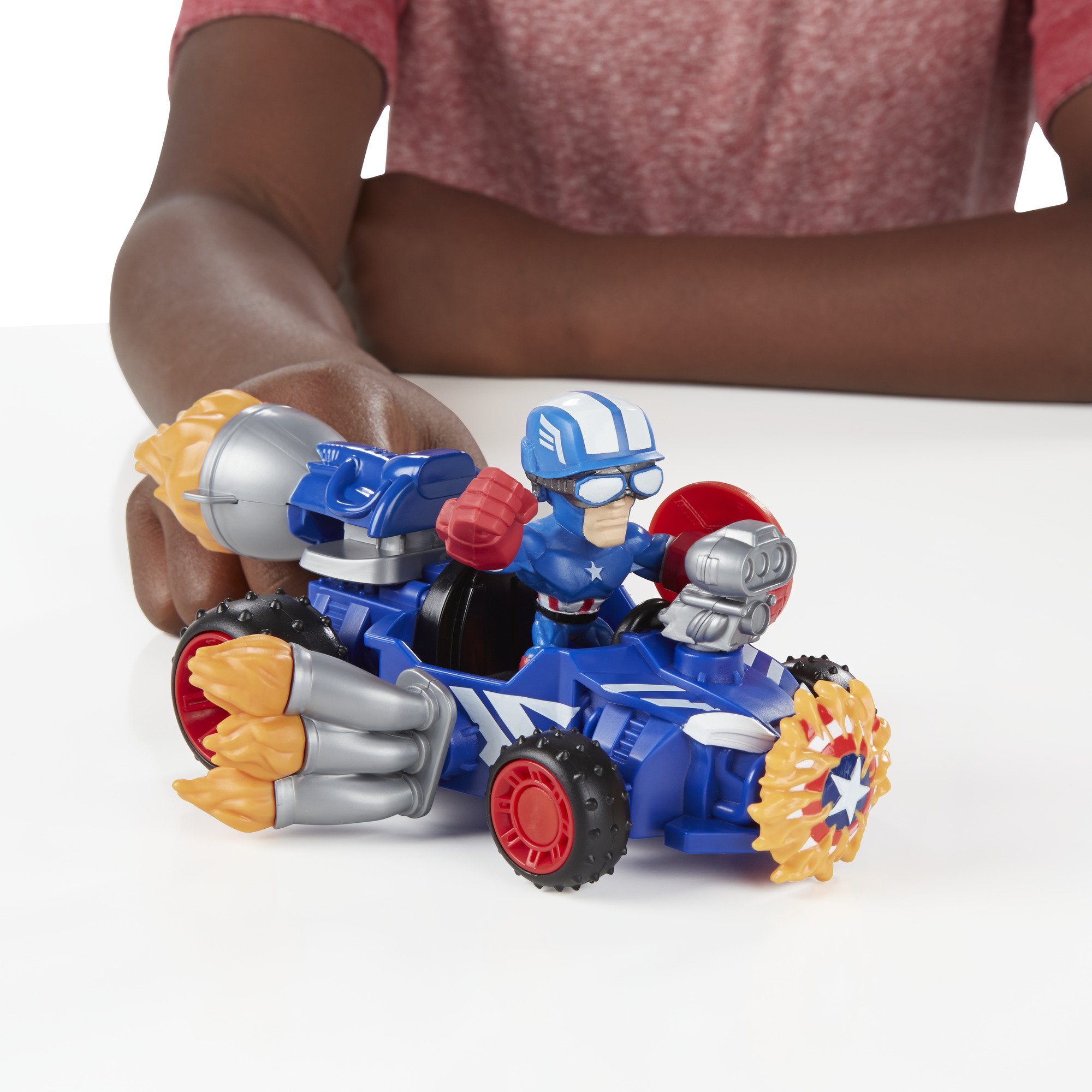 Amazon.com: Marvel Super Hero Mashers Micro Captain America Racer